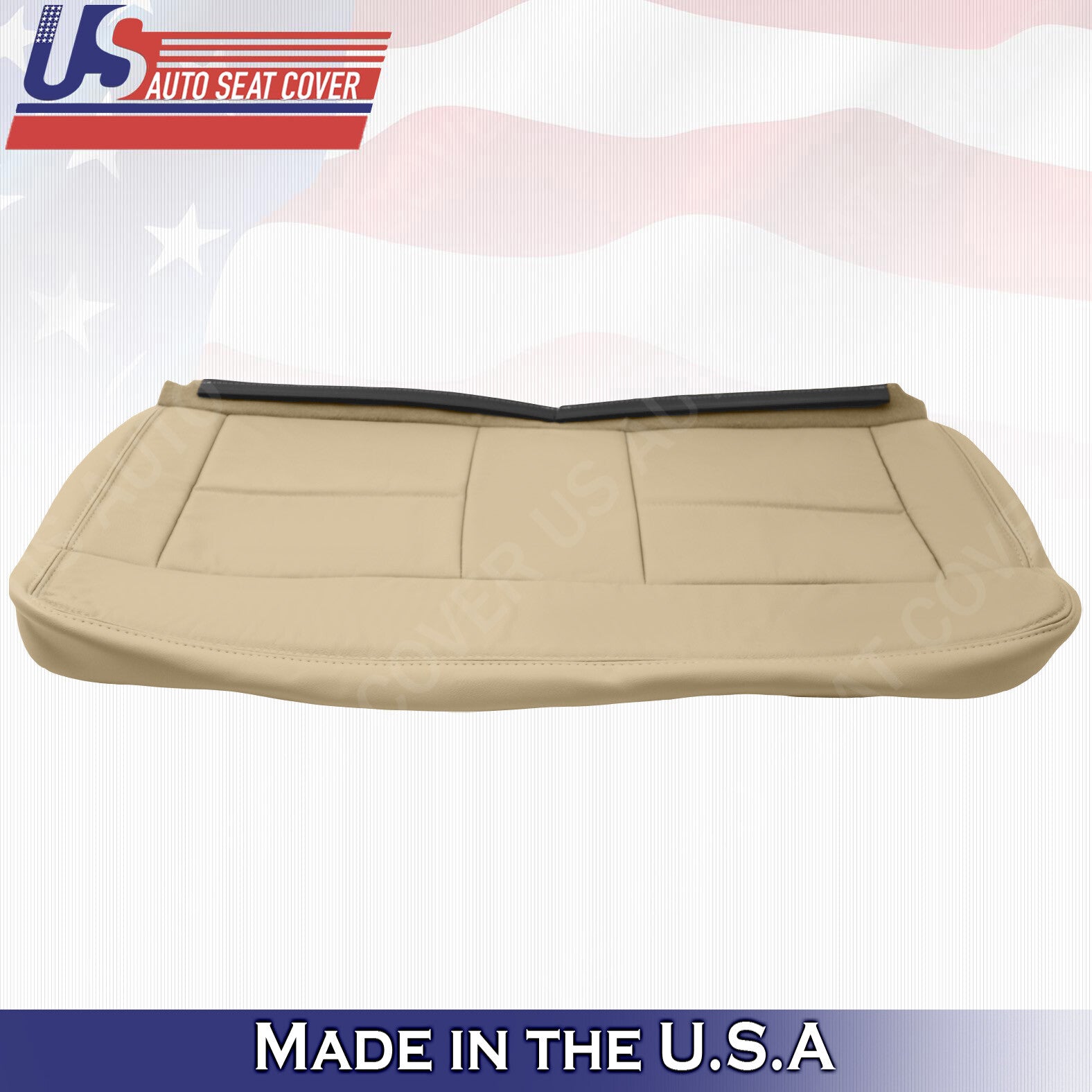 2004 Fits Ford F150 Lariat Rear Driver Bottom Leather Seat Cover Parchment an