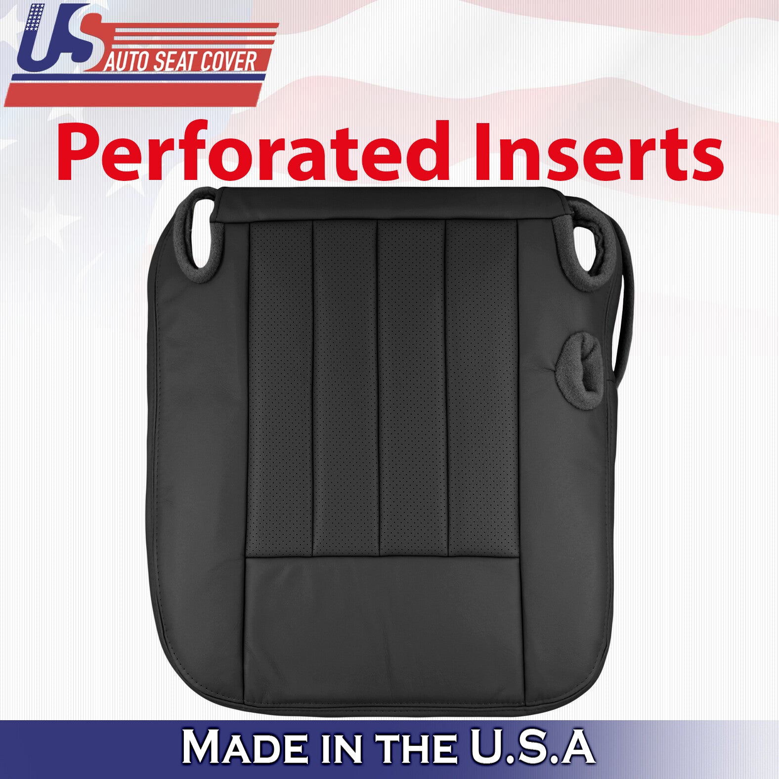 2003 to 2005 For Lincoln Town Car Passenger Bottom Leather Cover Black