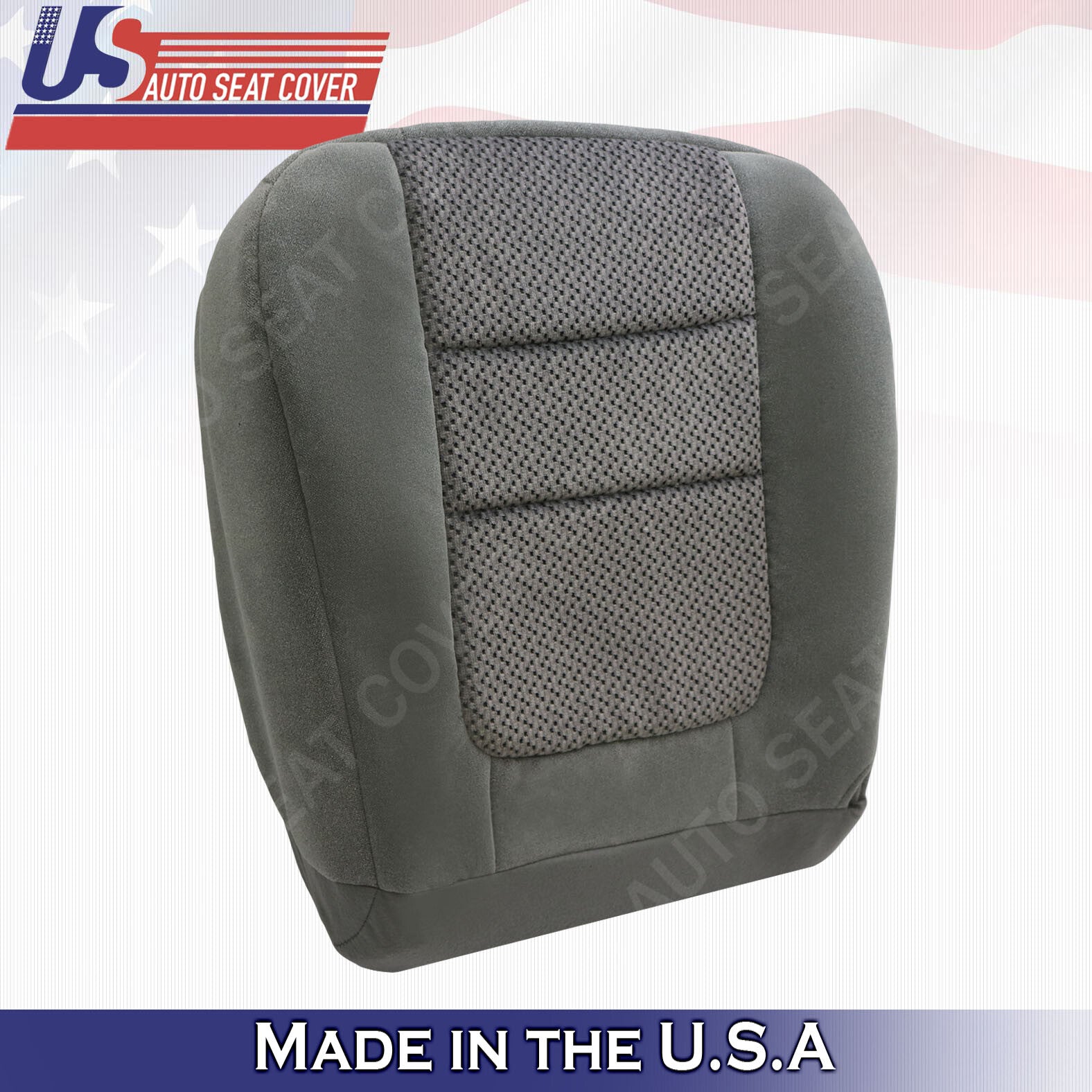 2001 Ford F250 F-350 F-450 XLT Driver Bottom Cloth Seat Cover Med. Graphite Gray