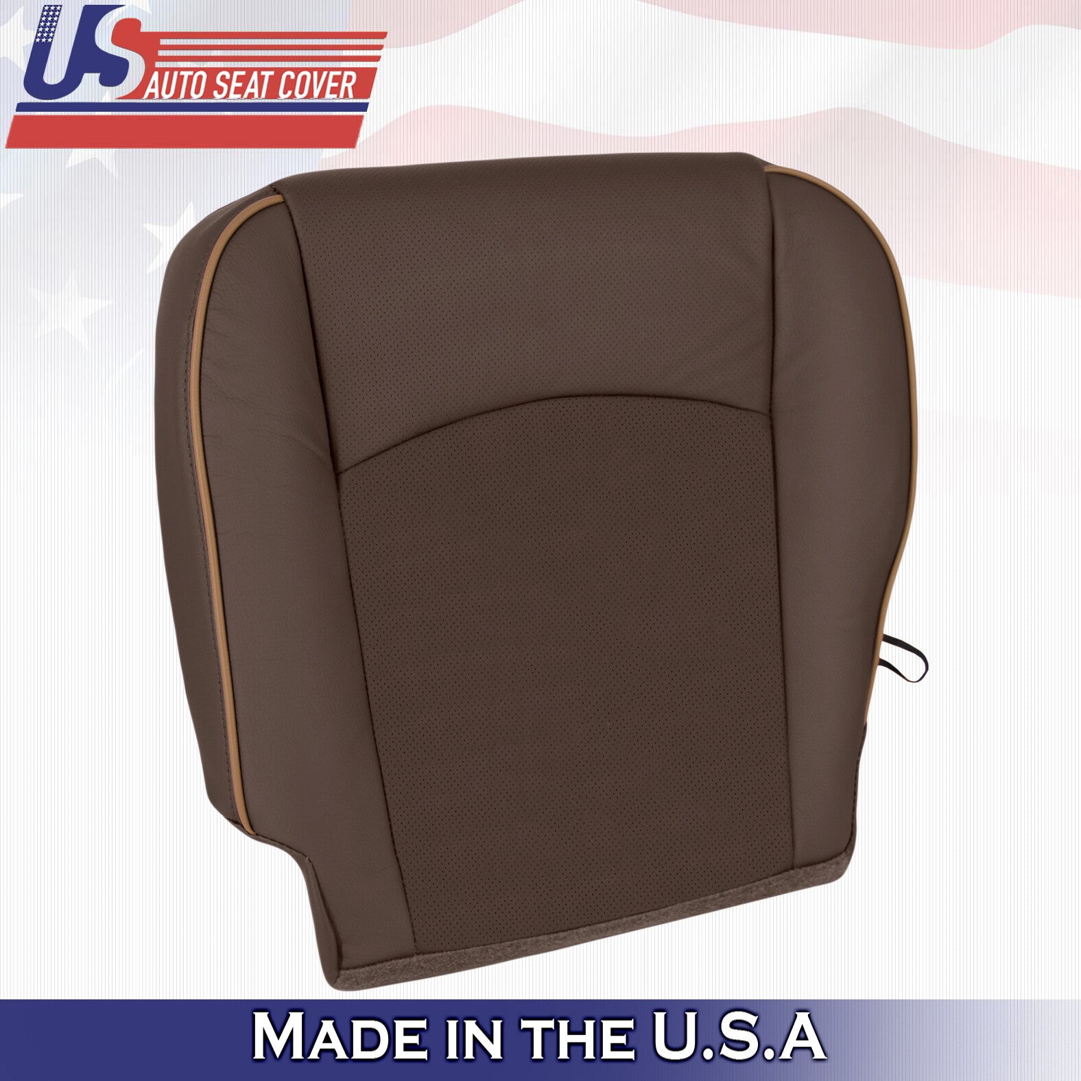 2015 2016 For Dodge Ram Laramie Limited Driver Bottom Leather Seat Cover Brown