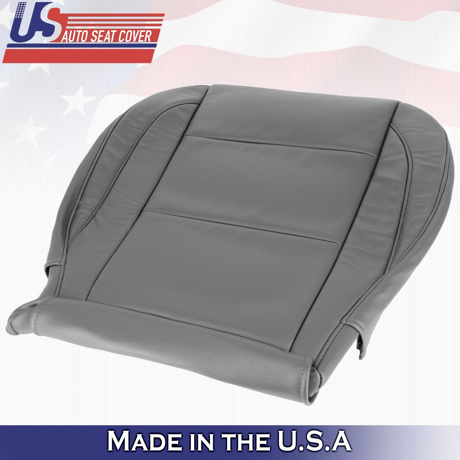 2005 to 2015 For Nissan Armada Titan Passenger Top & Bottom Leather Covers Gray
