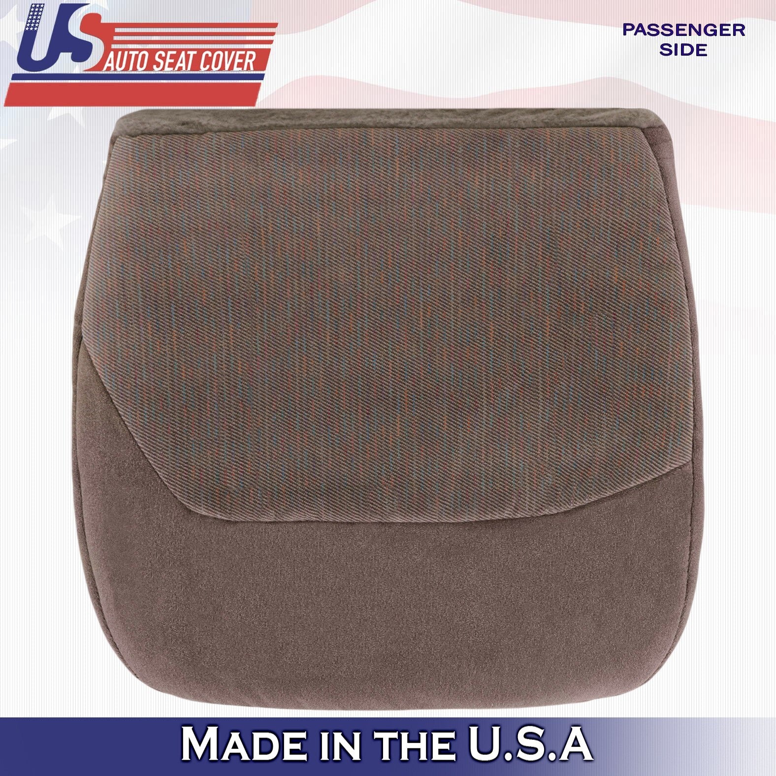1996 1997 For Ford F150 F250 F350 F450 XLT Passenger Bottom Cloth Seat Cover Tan