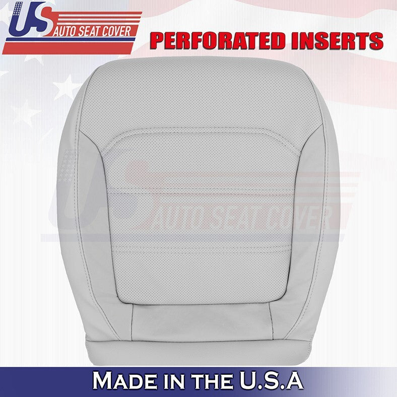 2012 to 2020 For Volkswagen Passat Front Driver Bottom Leather Seat Cover Gray