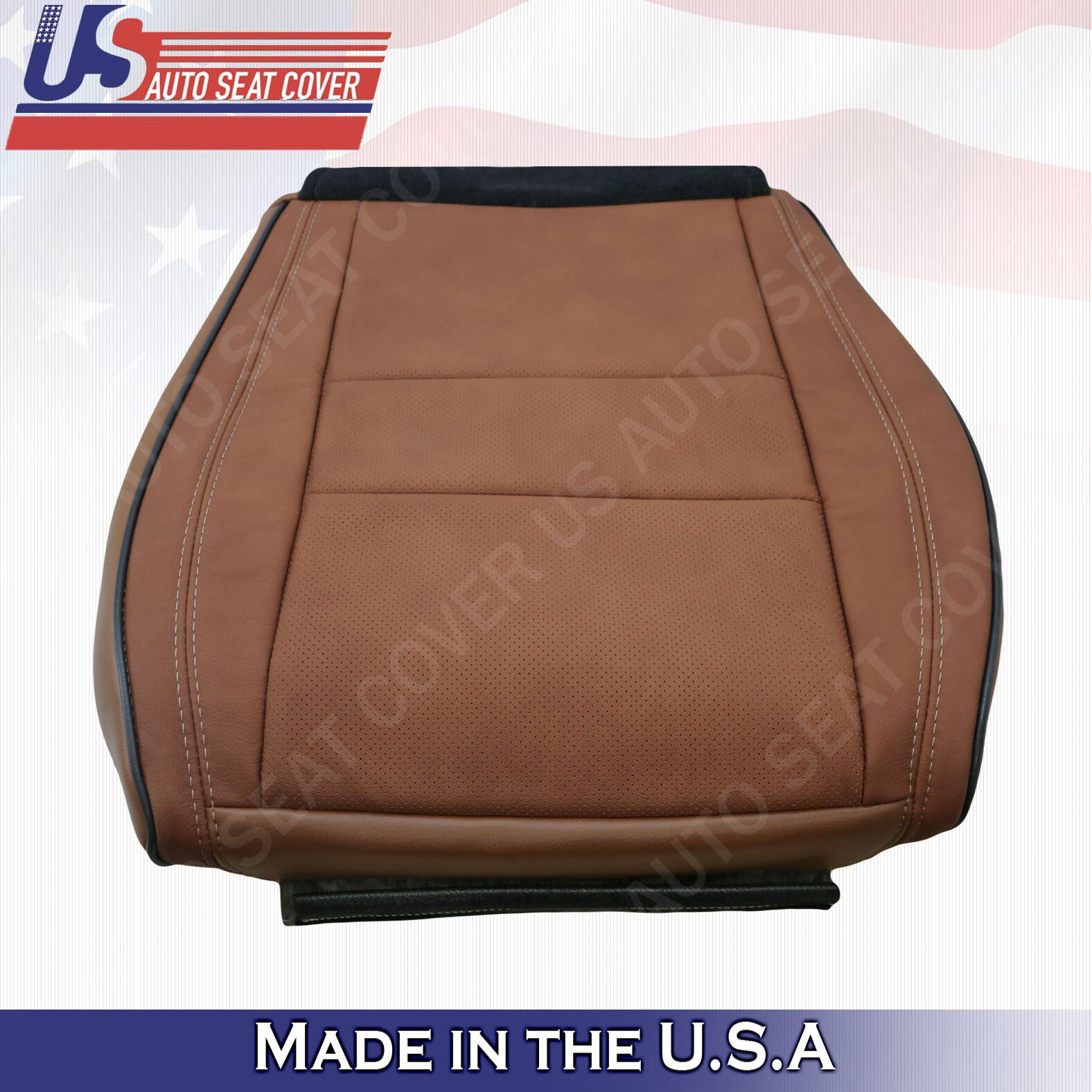 2011-2020 Fits Jeep Grand Cheroke Overland PASSENGER Bottom Leather Cover Brown
