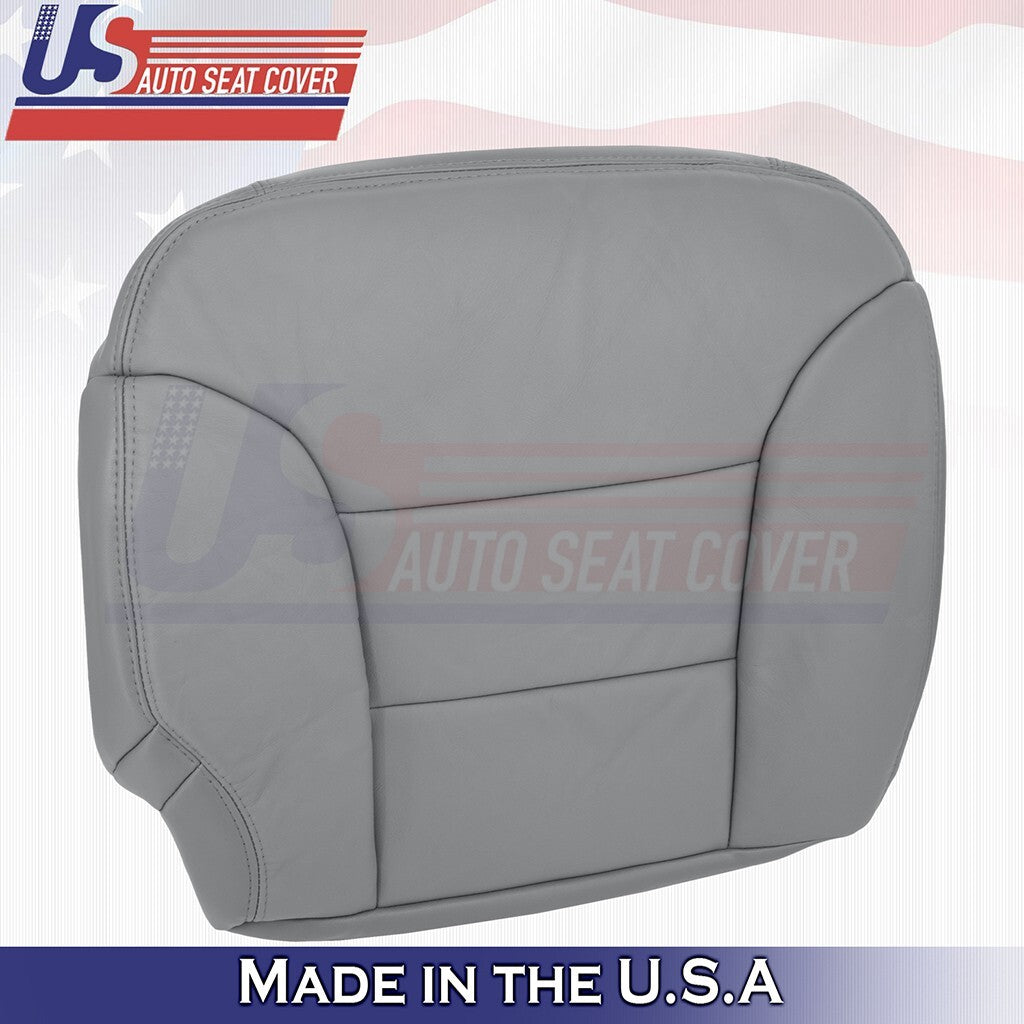 1995 to 1999 Fits GMC Suburban Rear Driver& Passenger Bottoms Leather Cover Gray