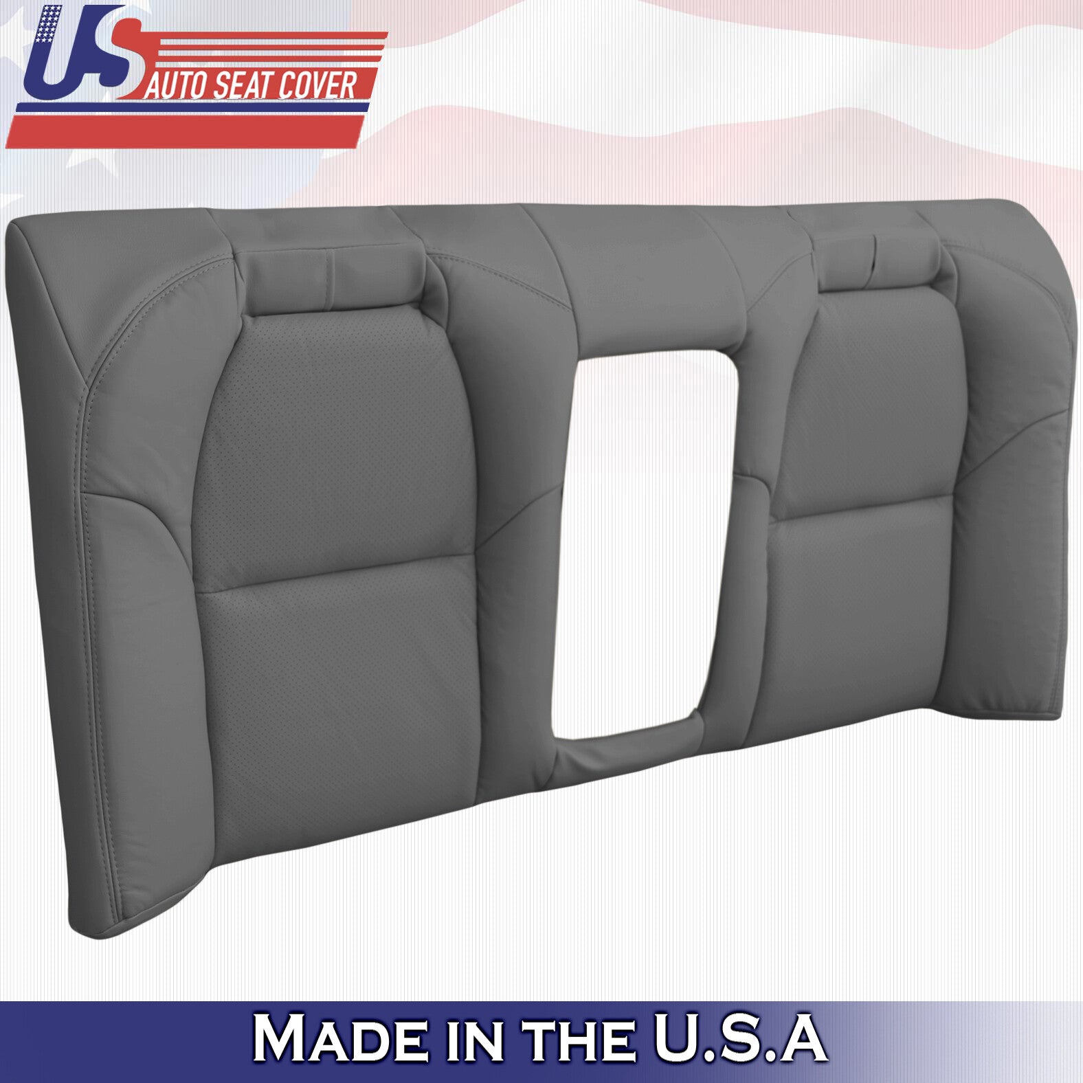 2004 Fits Acura TL Rear Bench Top Perforated Leather Replacement Seat Cover Gray