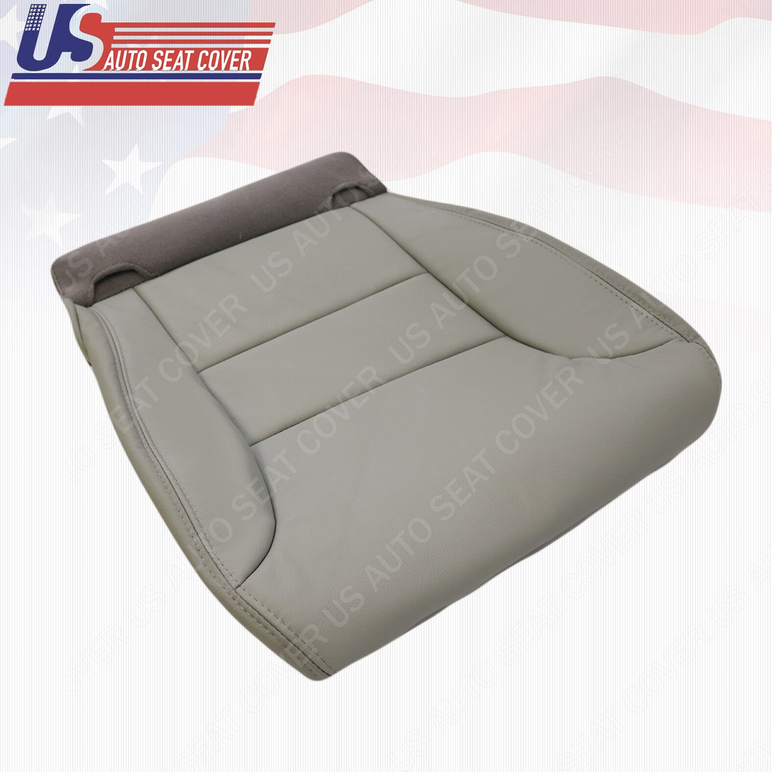 For 2005 - 2010 Honda Odyssey Van Front PASSENGER Bottom Leather Seat Cover GRAY