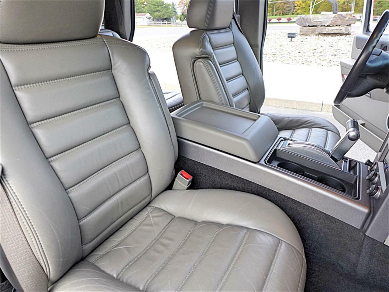 2003 to 2007 Hummer Front Row Upholstery Set Genuine Leather Seat Covers Gray