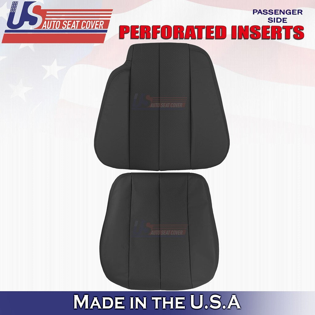 1990 to 1995 Fits Mercedes Benz SL300 Passenger Bottom &Top Leather Cover Black