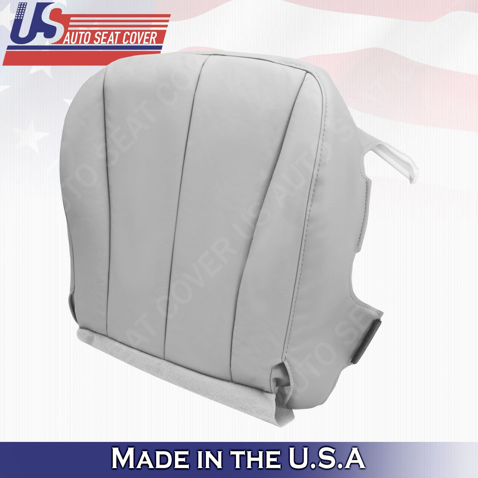 2007 to 2011 For Toyota Camry Driver Side Bottom Leatherette Seat Cover in Gray