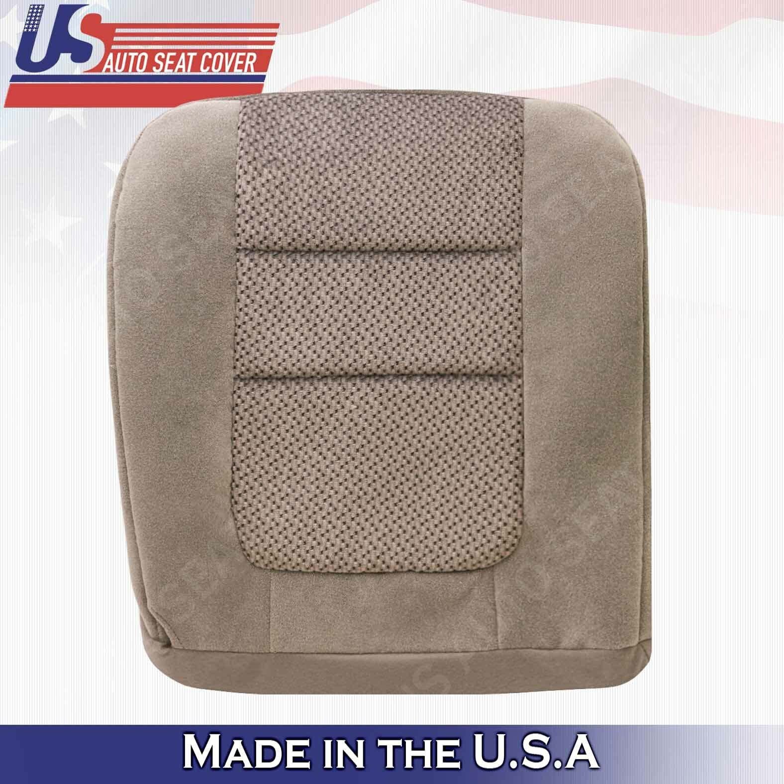 2001 Ford F250 F350 F450 XLT Driver & Passenger Bottoms Cloth Seat Cover Tan