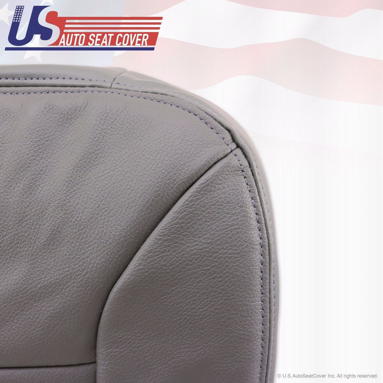 2001 Ford Excursion Limited Passenger Side Bottom Leather Seat Cover Gray