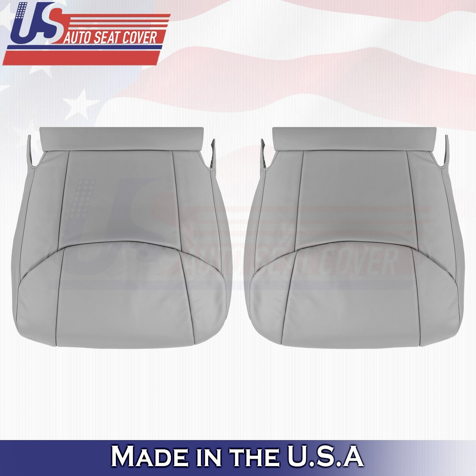 2007 2008 For Toyota Avalon Front Driver & Passenger Bottom Leather Covers Gray