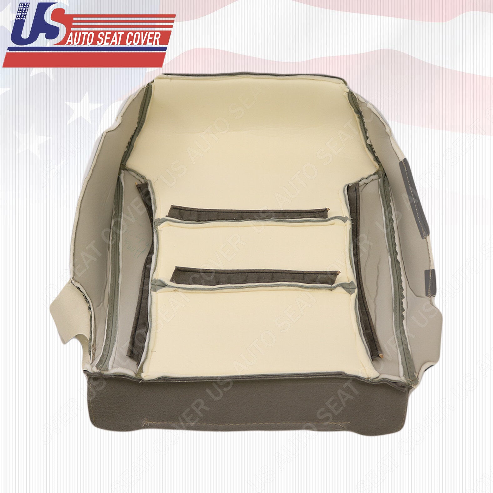 For 2005 - 2010 Honda Odyssey Van Front PASSENGER Bottom Leather Seat Cover GRAY
