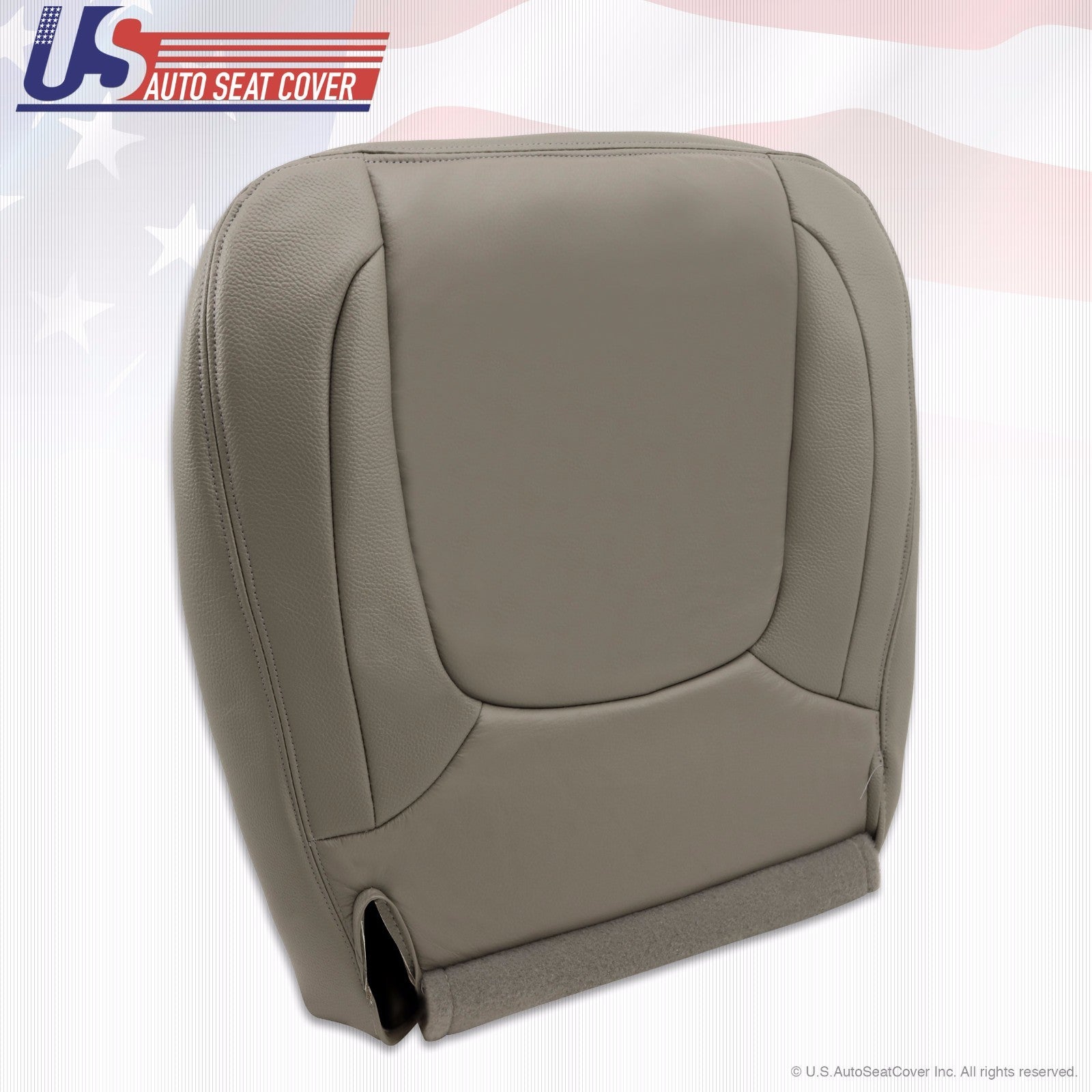 2004 2005 For Dodge Ram 1500 Laramie Driver Side Bottom Leather Seat Cover Taupe