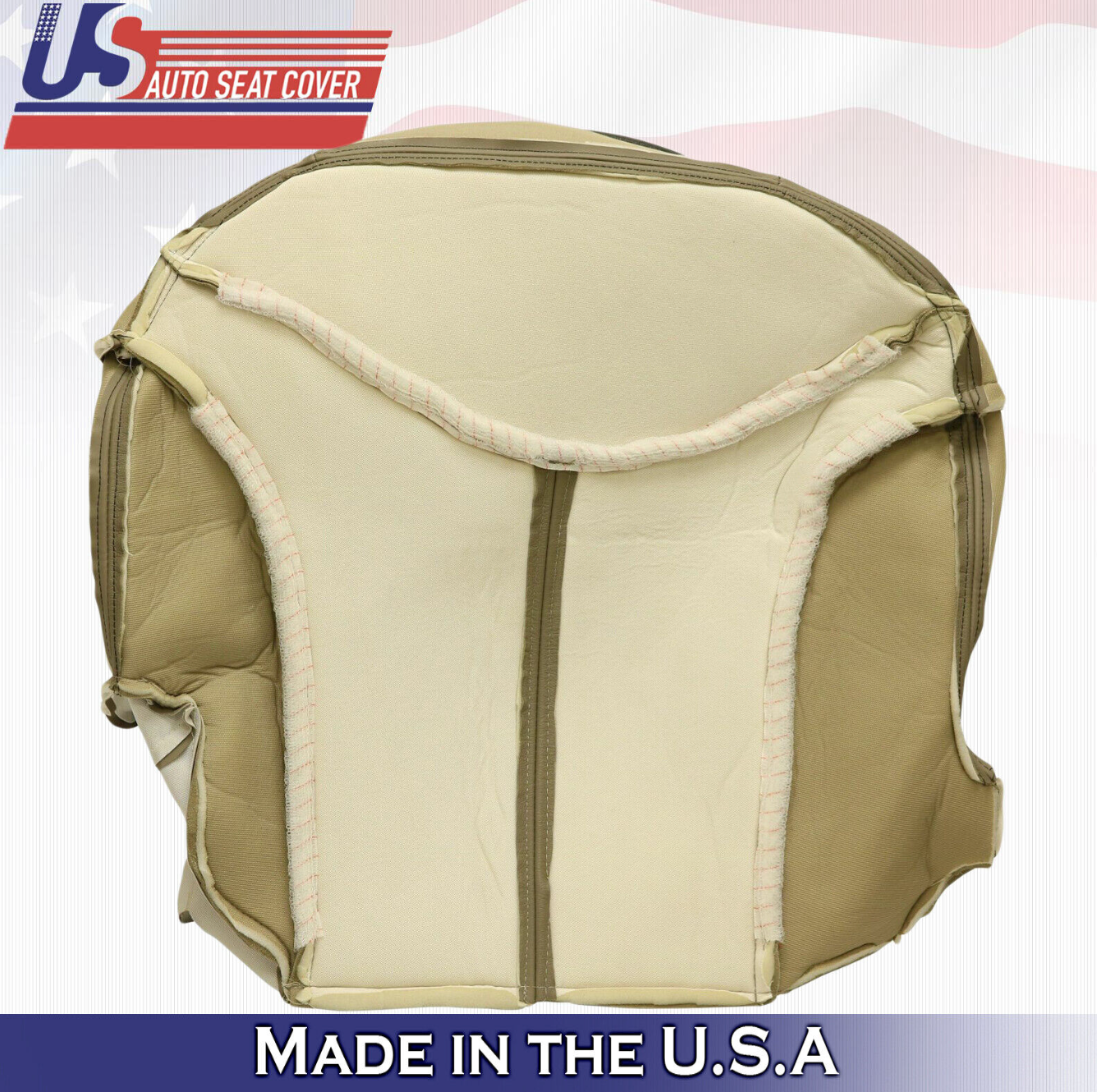 2000 2001 2002 GMC Yukon SLT Driver & Passenger Bottom Vinyl Seat Cover Tan