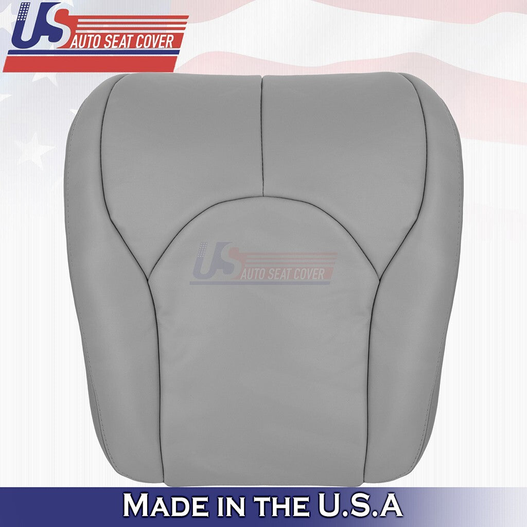 1996 to 2002 For Mercedes Benz SL500 Driver Top &Bottom Leather Seat Cover Gray