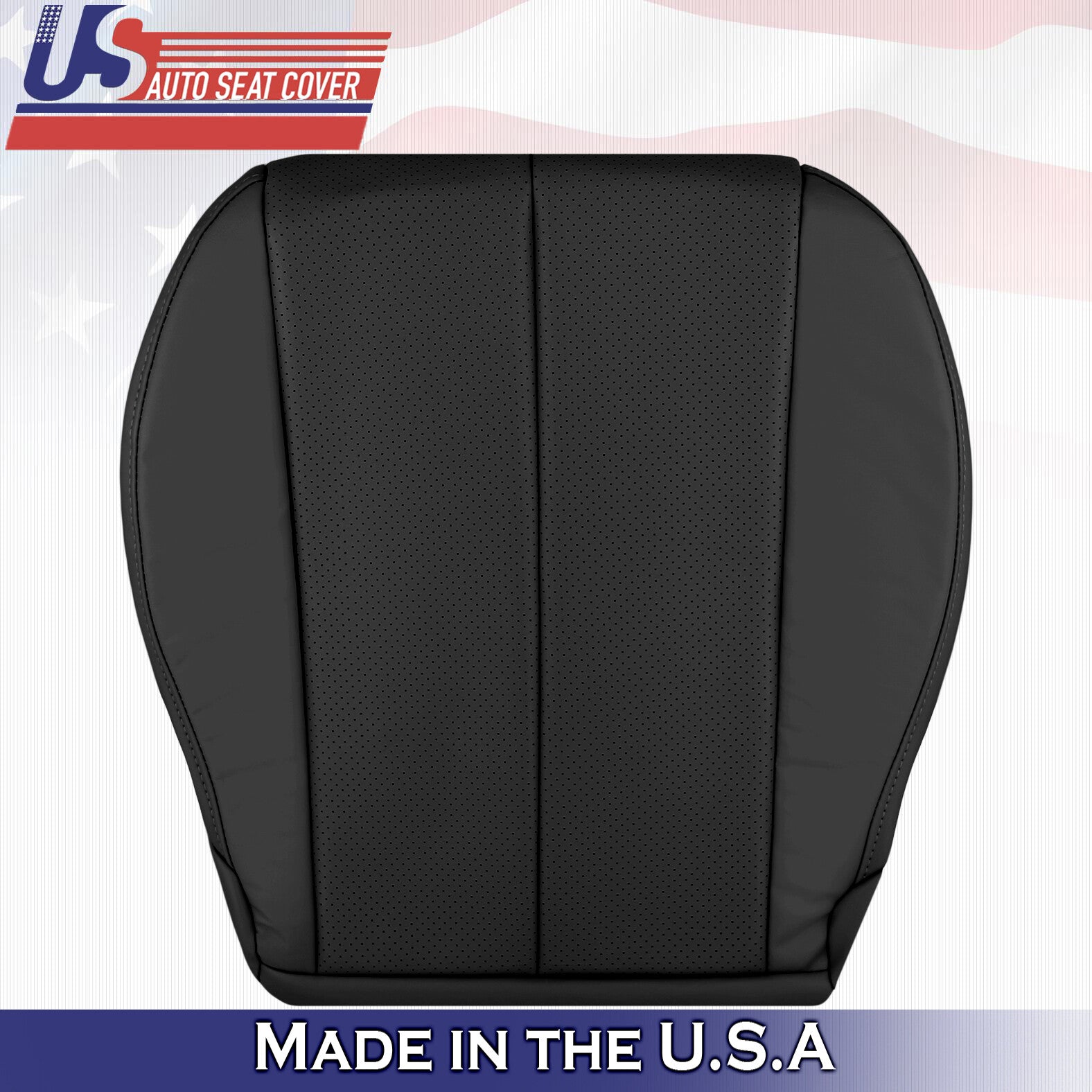 1999 to 2003 For Toyota Camry Solara Driver Bottom Leather Seat Cover in Black