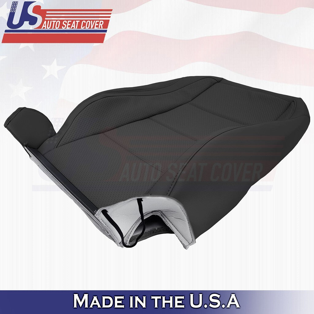 2006 2007 2008 2009 2010 Volkswagen Jetta Passenger Top Leather Seat Cover Black