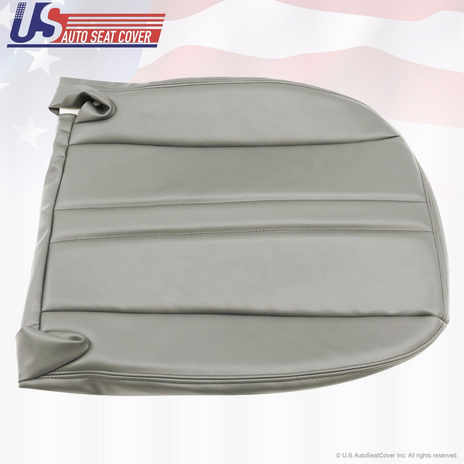 2003-2016 Chevy Express Van Driver Bottom Vinyl Seat Cover- Gray