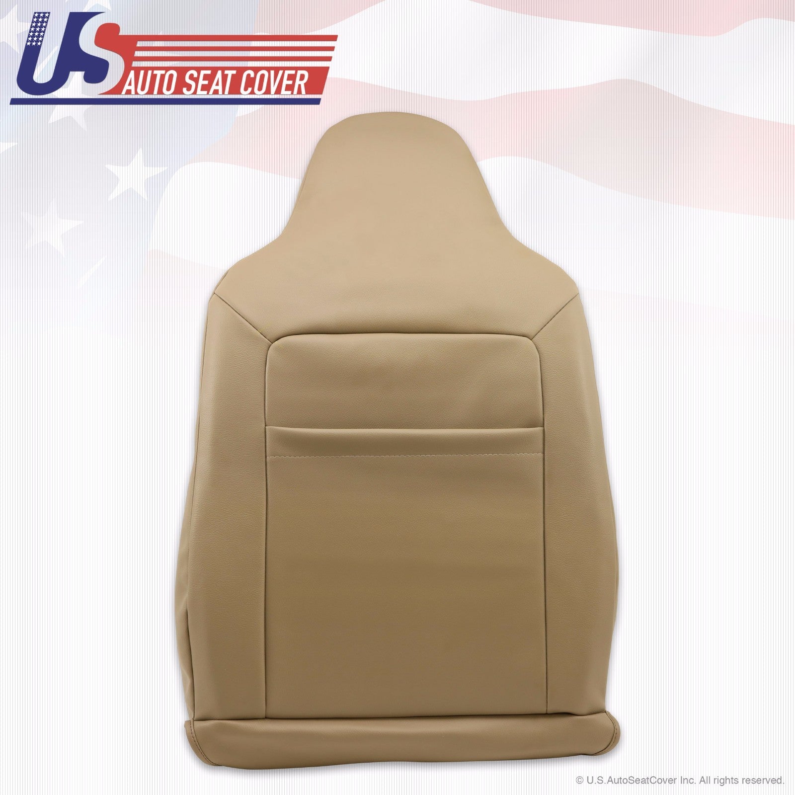 2003 Ford Expedition Eddie Bauer Driver Lean Back Perforated Leather Cover -Tan-