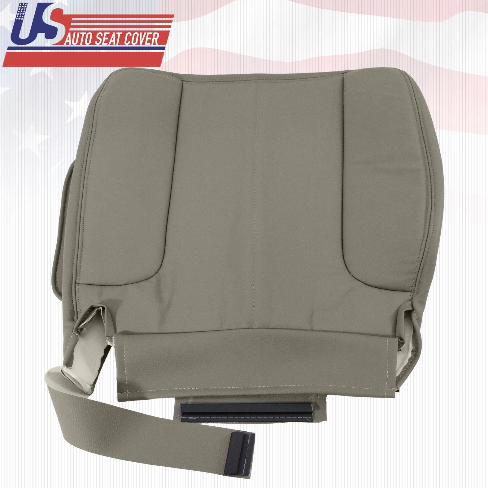 2002 For Dodge Ram 1500 SLT Leather Replacement Tan Seat Cover-Driver Bottom