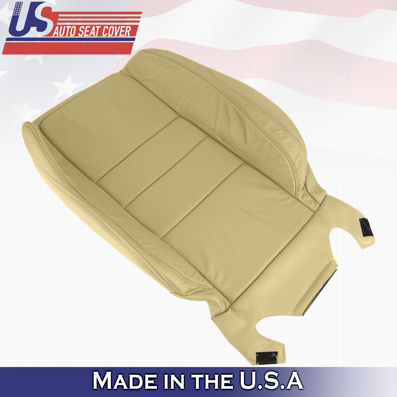 2011 2012 For Honda Accord Passenger Top & Bottom Leather Seat Covers Tan