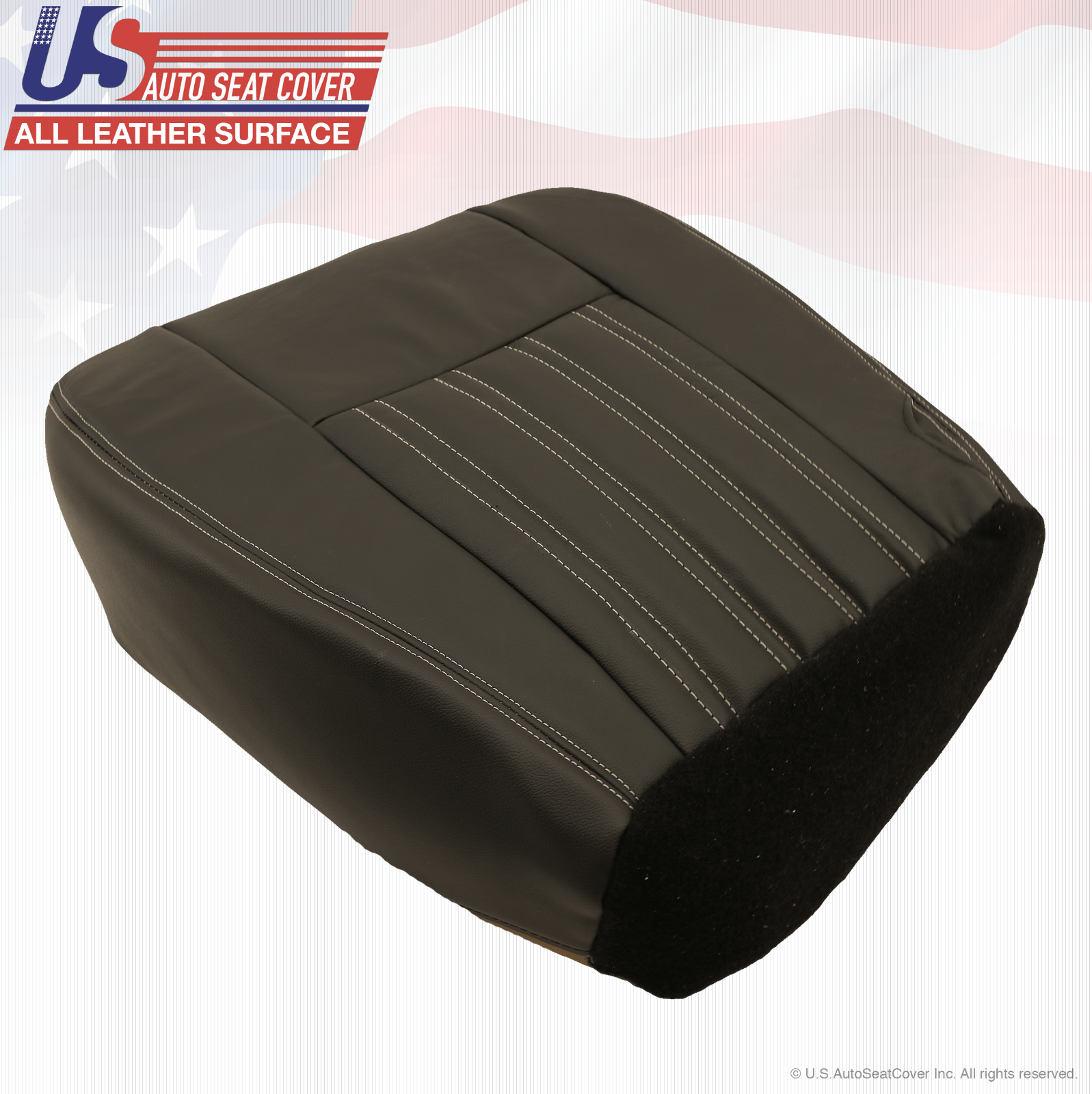 2004 Ford F250 F350 Harley-Davidson 4X4 Passenger Bottom Leather Seat Cover Blk