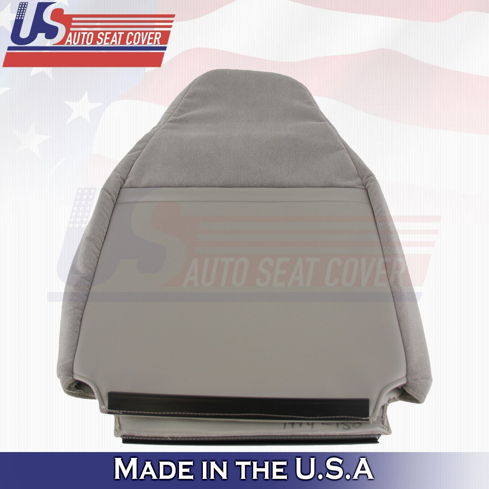 1994 1995 For Ford F150 F250 F350 XLT Driver Top & Bottom Cloth Seat Covers Gray