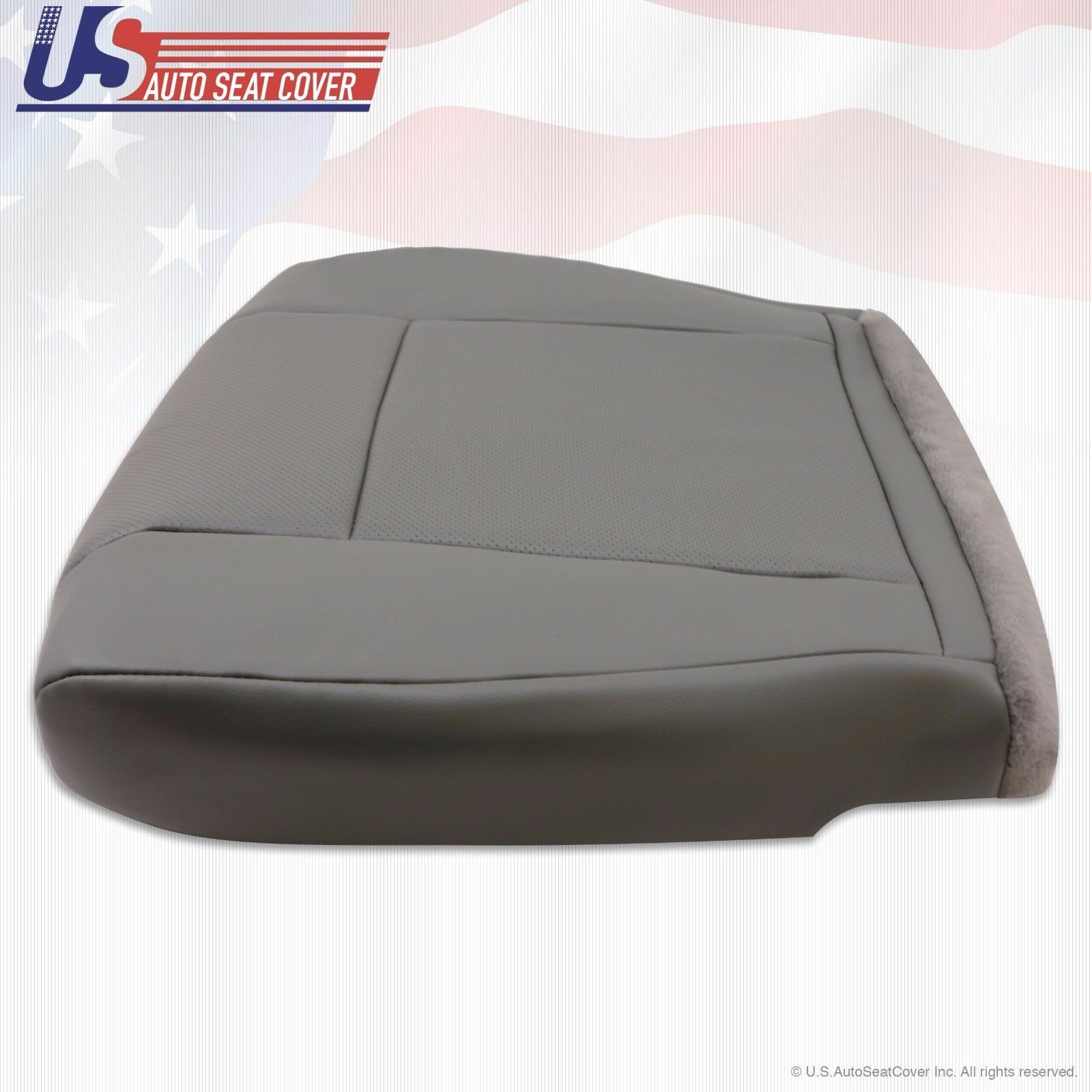 2011 2012 Ford E150 E250 Van Driver-Passenger Bottom Perforated Vinyl Cover Gray