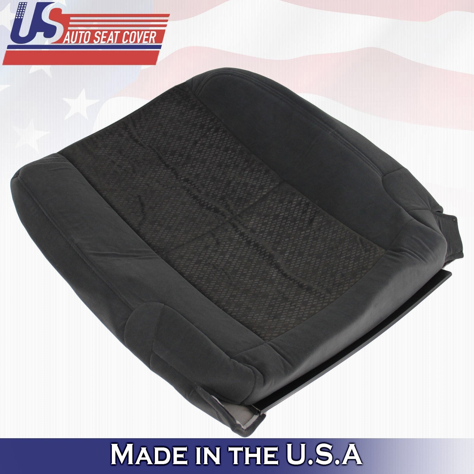 2007 2008 2009 For GMC Sierra 1500 2500 3500 Rear Top & Bottom Cloth Covers BLK