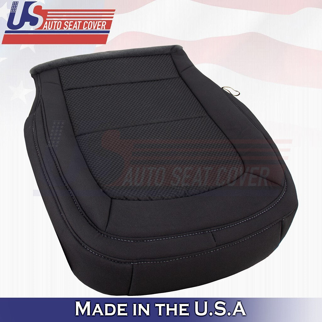 2015 to 2021 For Chevy Colorado Front Passenger Bottom Cloth Seat Cover Black