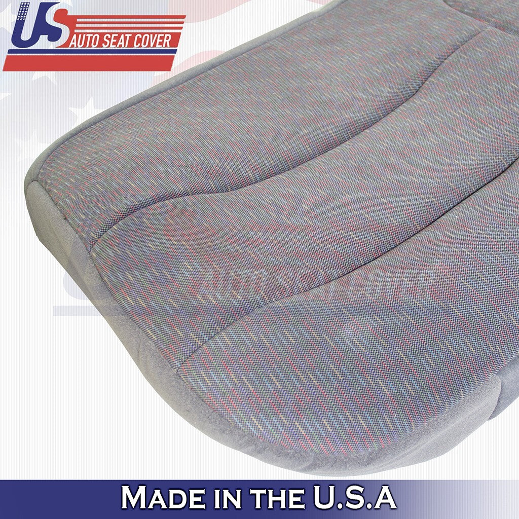 1994 to 1997 Fits Ford F250 F350 XLT Rear Bench Bottom & Top Cloth Cover Gray