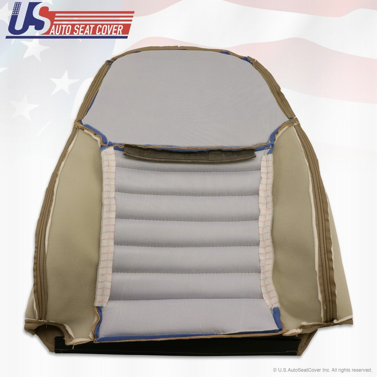 1999 2000 2001 2002 2003 2004 Ford Mustang GT Driver Top Back leather Cover TAN