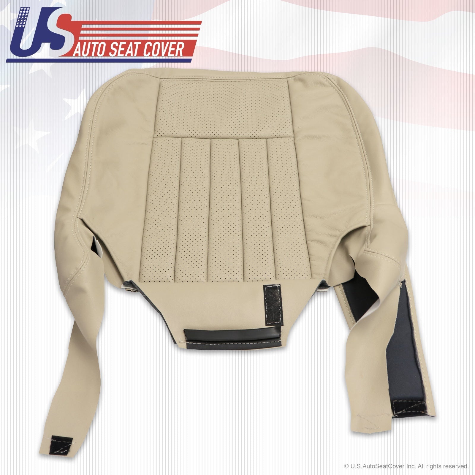 2003 2004 Lincoln Navigator Driver Bottom Replacement Leather Seat Cover TAN