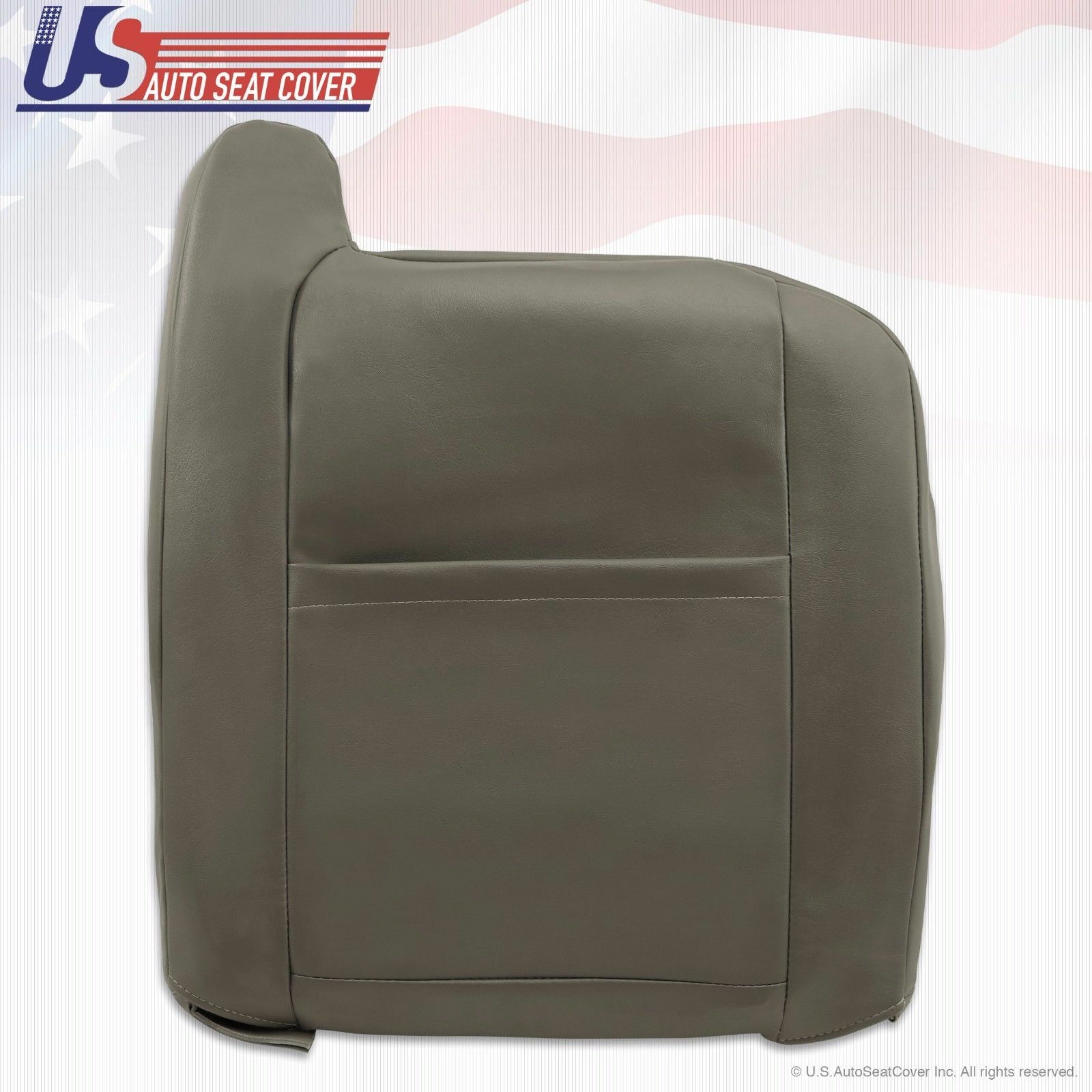2003 To 2007 Hummer H2 Driver top Lean Back Synthetic Leather Seat Cover Gray