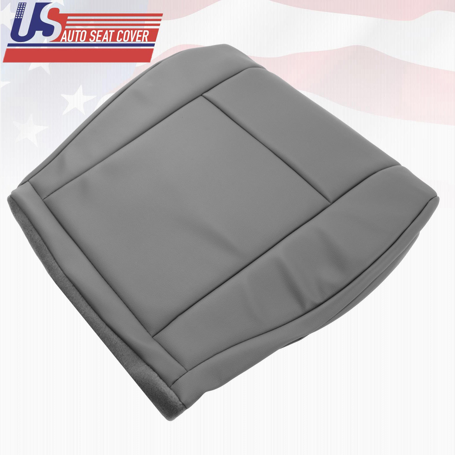 2009 To 2014 Ford E150 E250 Driver Side Bottom Vinyl Seat Cover Gray