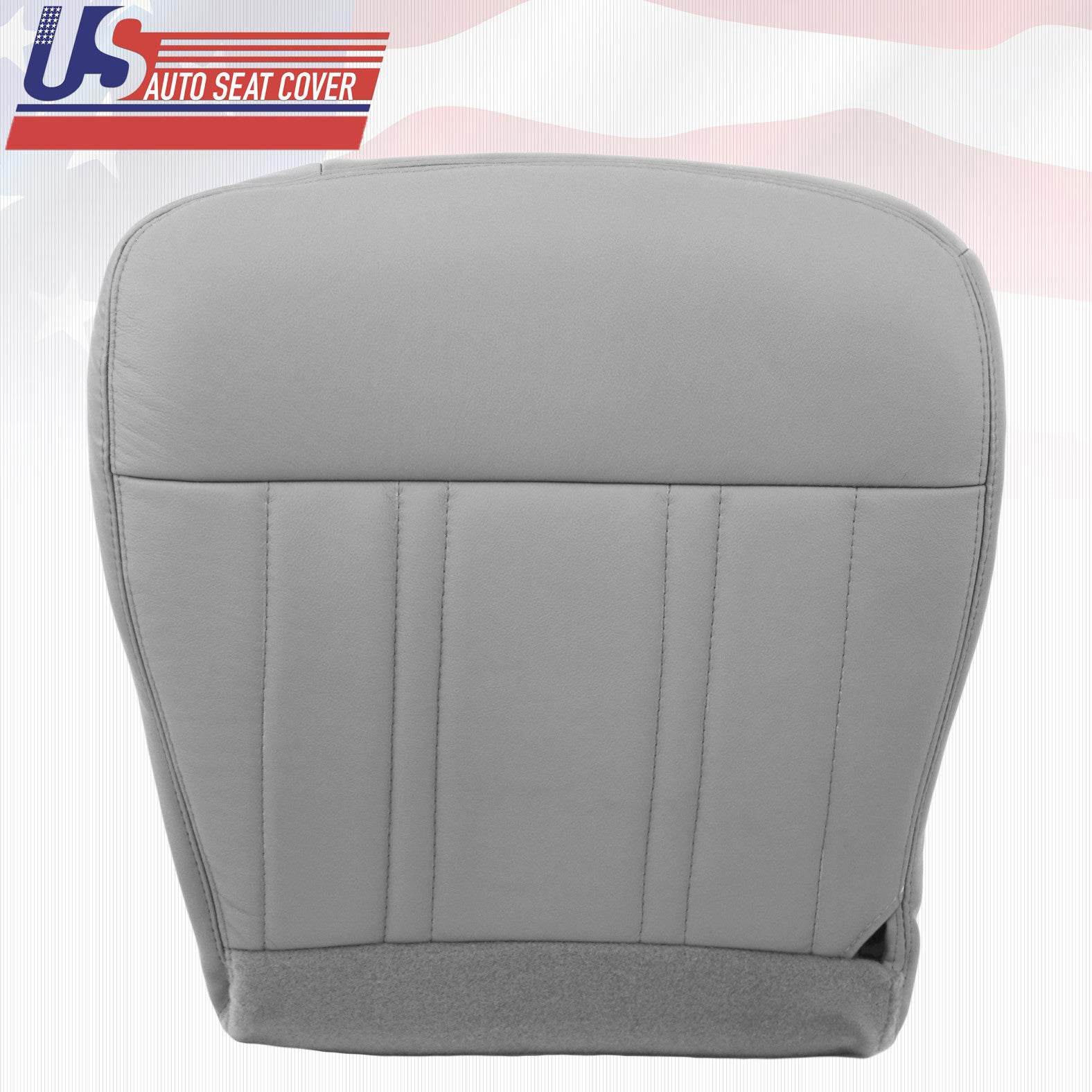 1998 Ford F-150 Lariat Driver Bottom Leather Seat Cover "Med Graphite Gray"