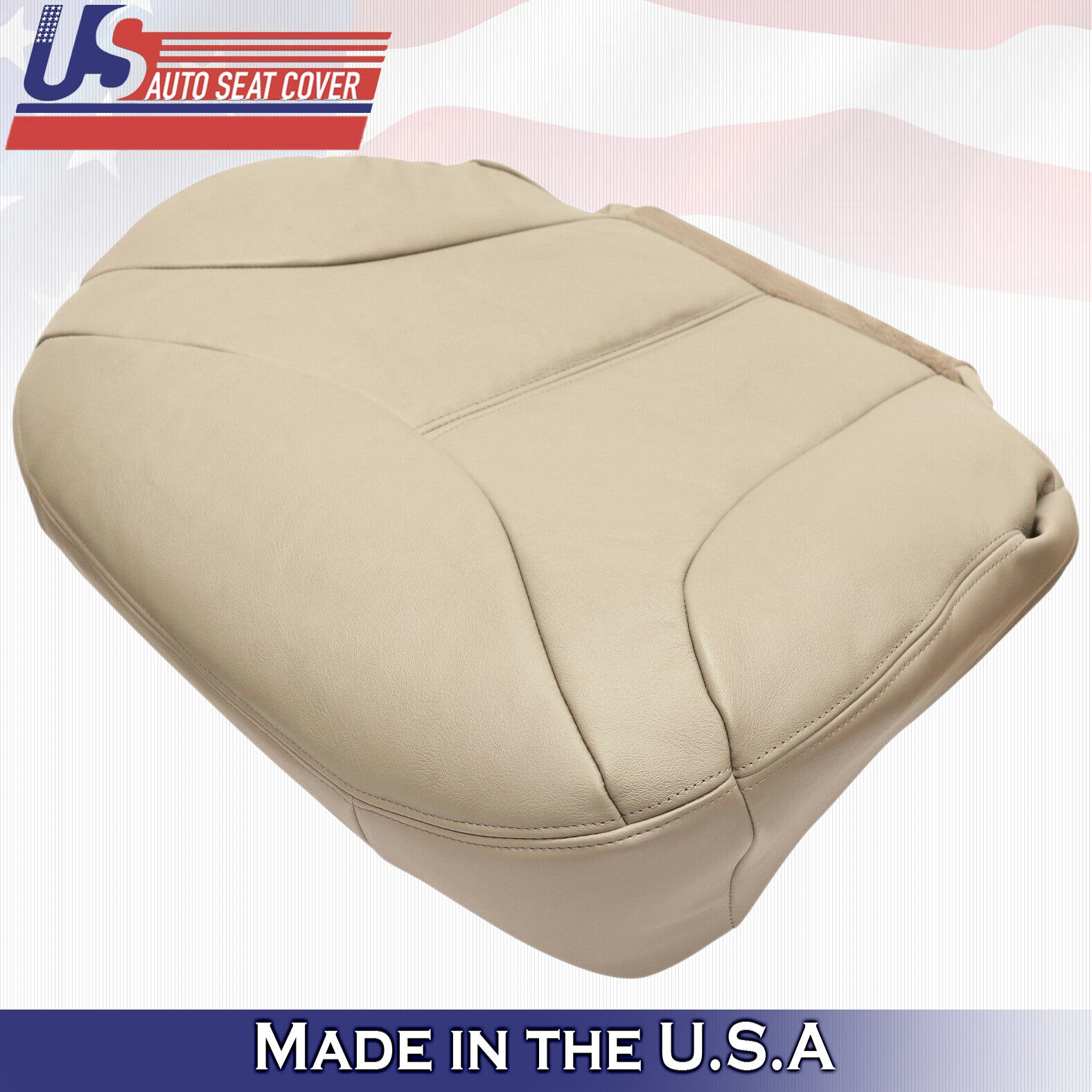 1999 2000 For GMC Yukon XL SLT SLE Front Driver Bottom Leather Seat Cover Tan