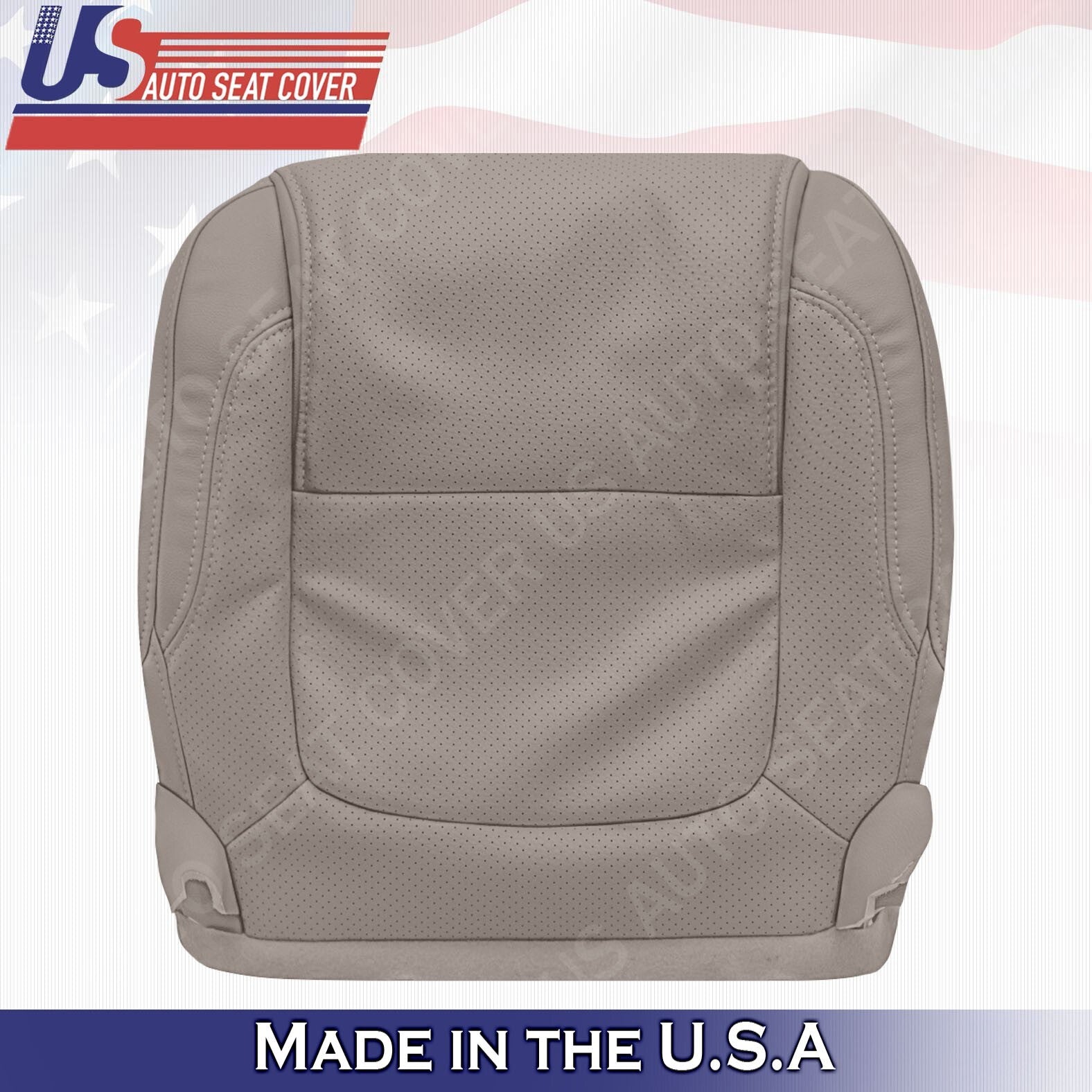 2011 -2015 FITS Ford Explorer Driver Bottom Leather Seat Cover Stone Gray