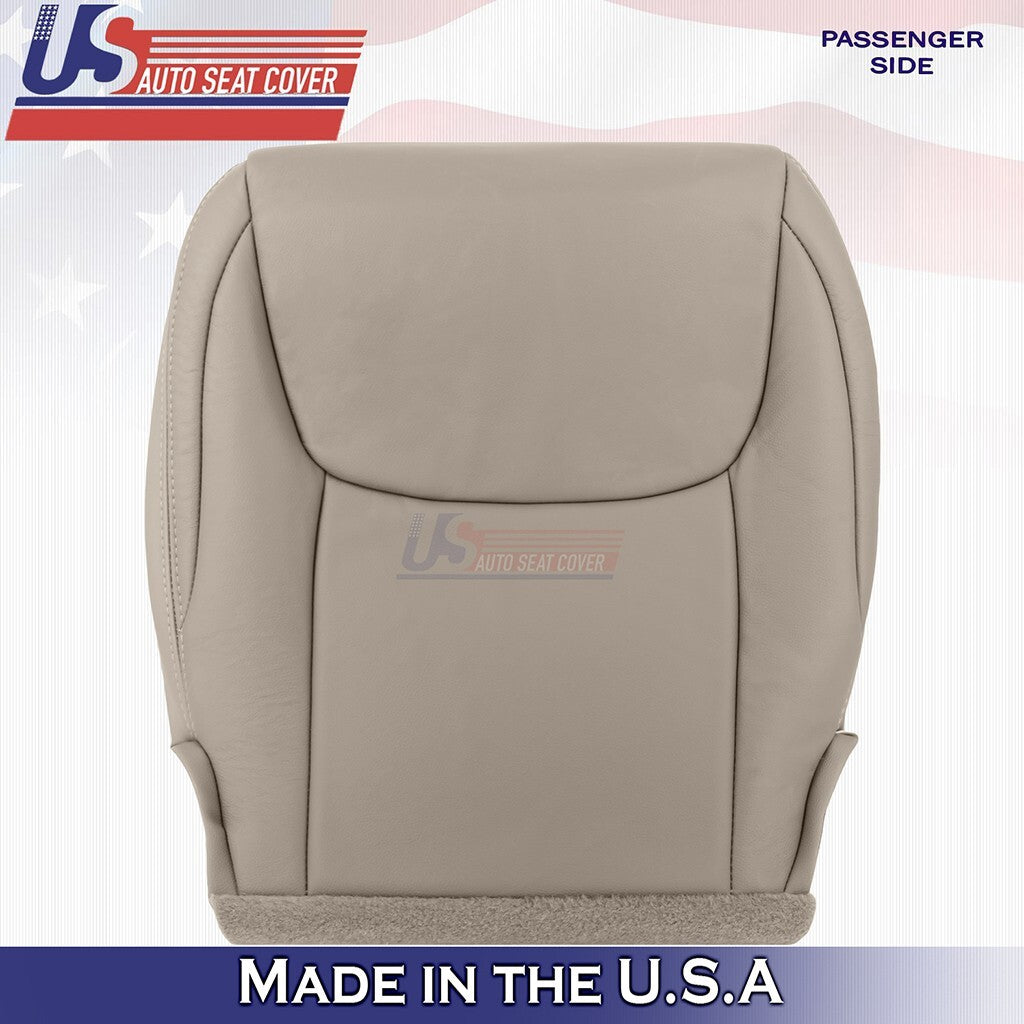 2004 to 2010 For Toyota Sienna Passenger Bottom Leather Seat Cover Tan
