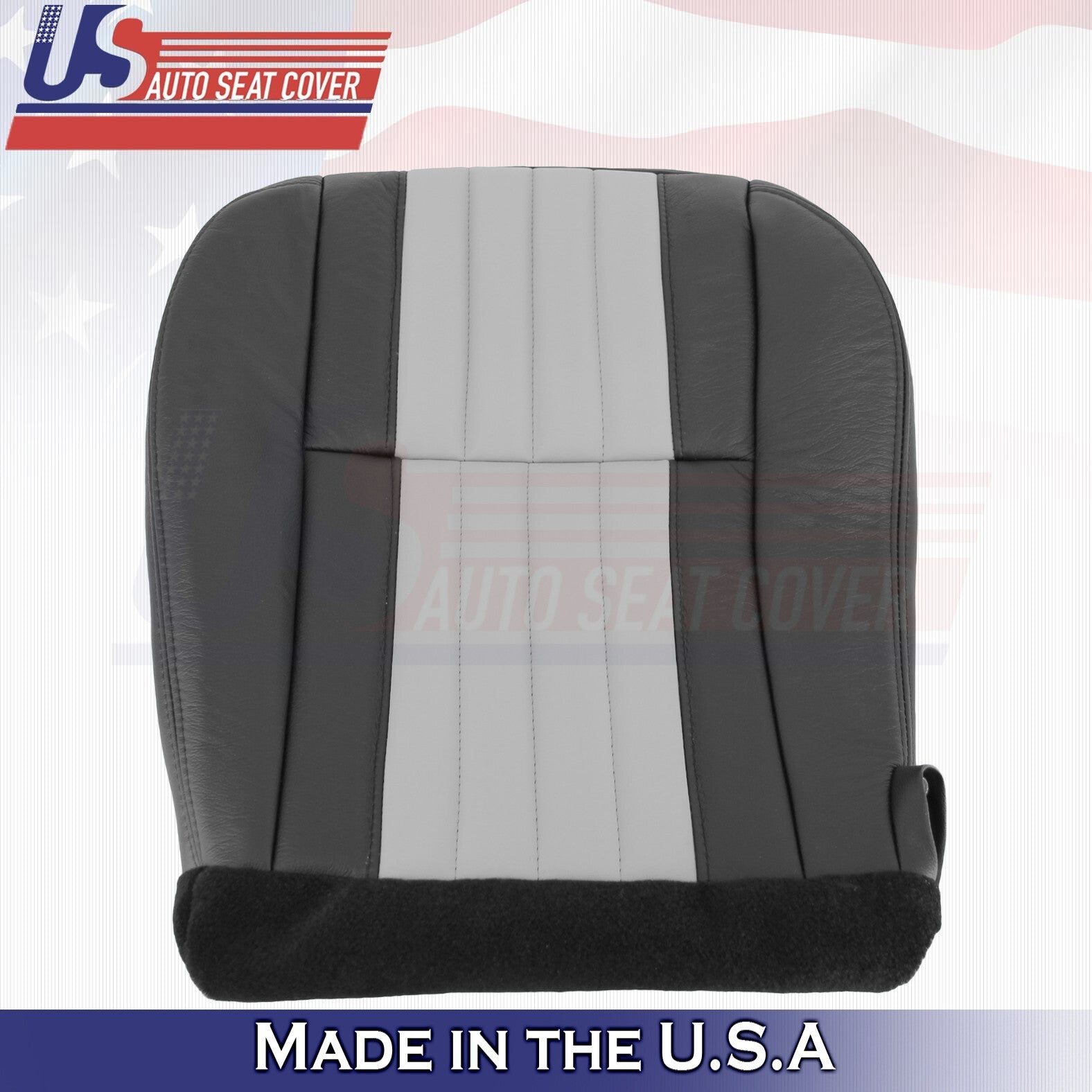 2003 For Ford F150 Harley Davidson Driver Passenger Bottom Leather Covers 2 Tone