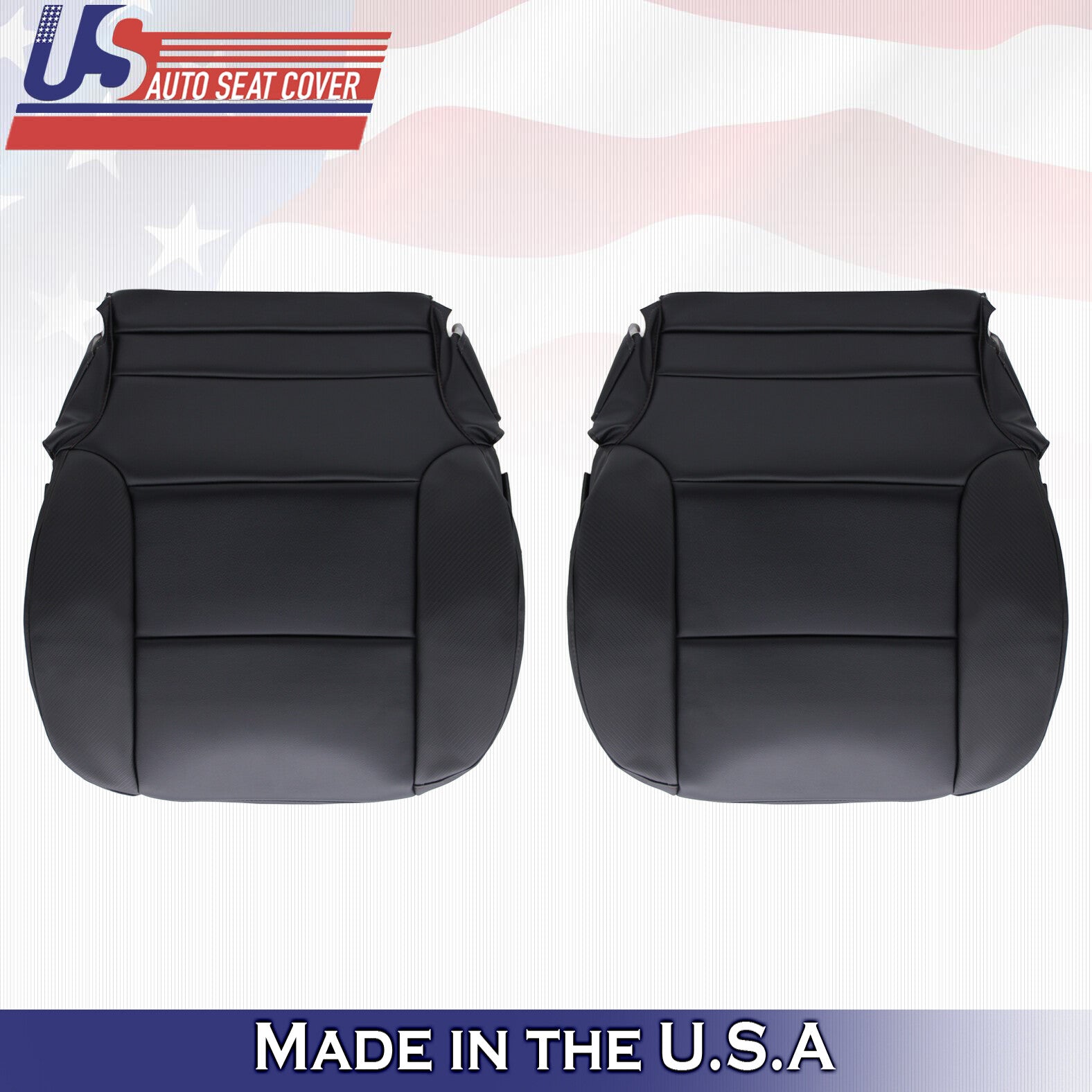 Left-Right Bottom Leather Cover Black Fits For 2014- 2019 GMC Sierra All-Terrain