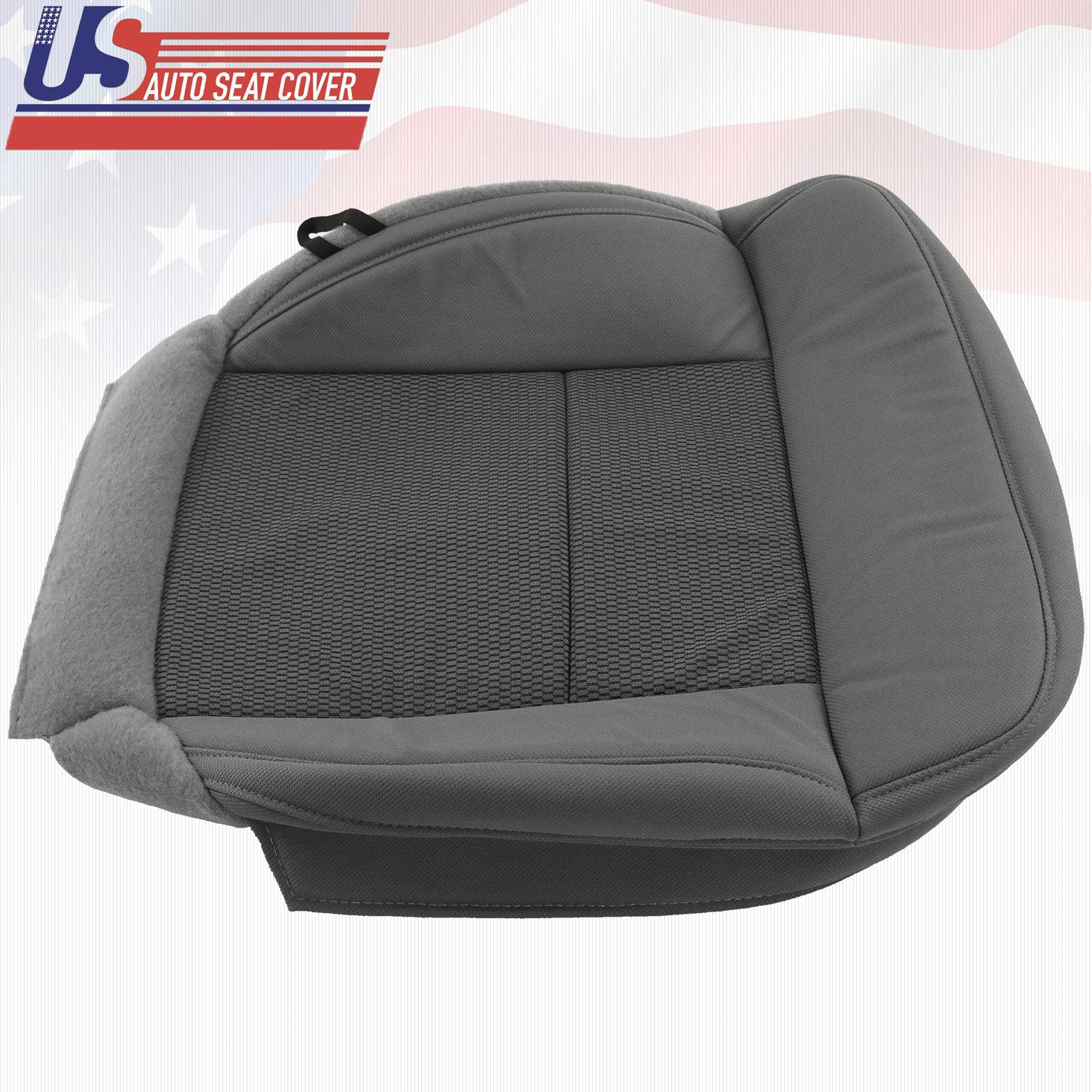 2004 -2006 Ford F150 Driver & Passenger Bottom Replacement Cloth Seat Cover Gray