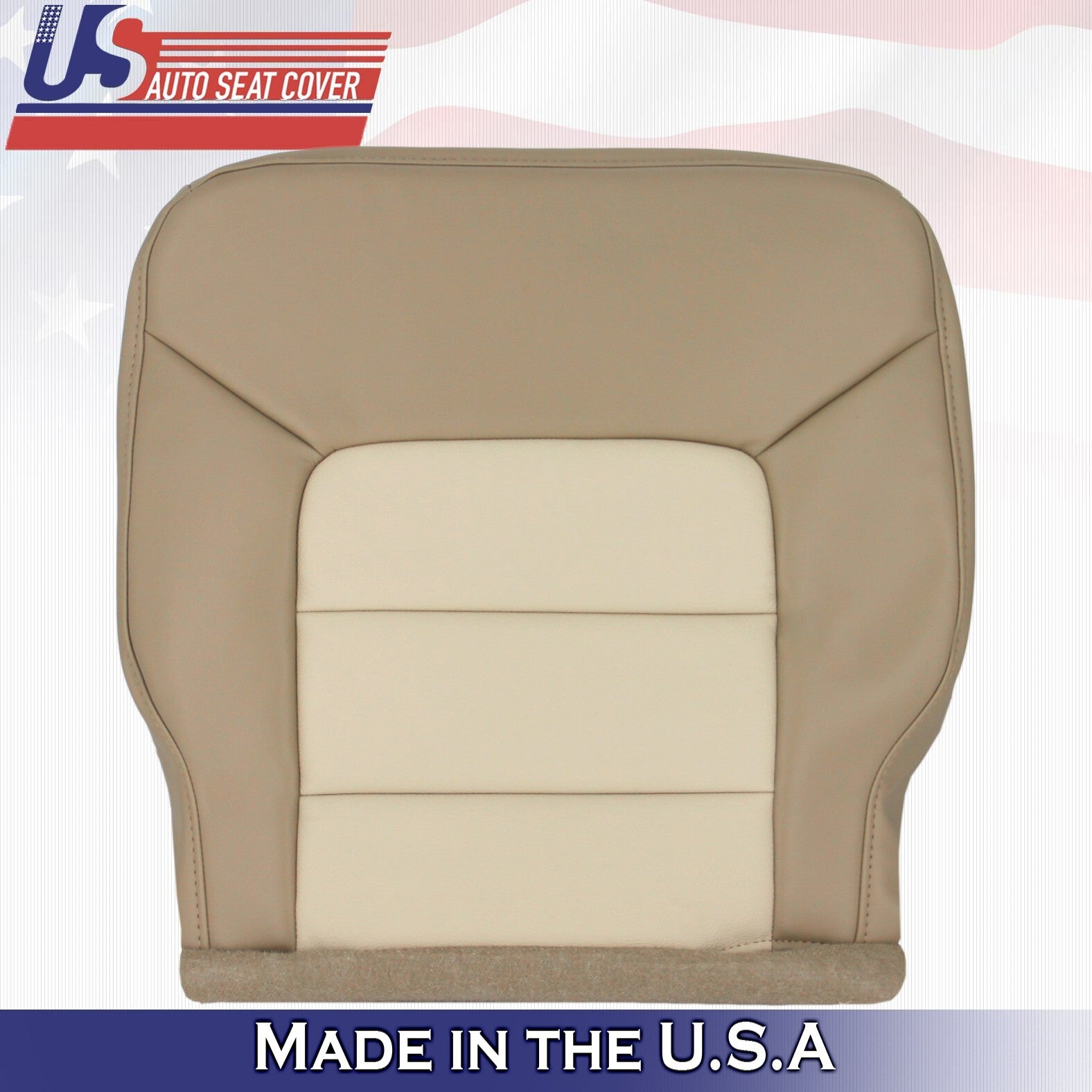 2004 For Ford Expedition Eddie Bauer 2nd Row Passenger Bottom Leather Cover Tan