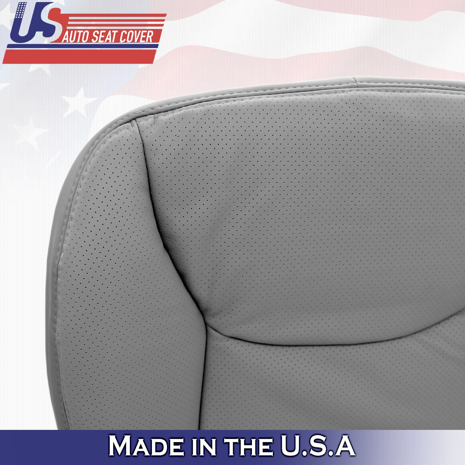 2000 to 2002 for Mercedes Benz S Class Driver Bottom Leather Seat Cover in Gray