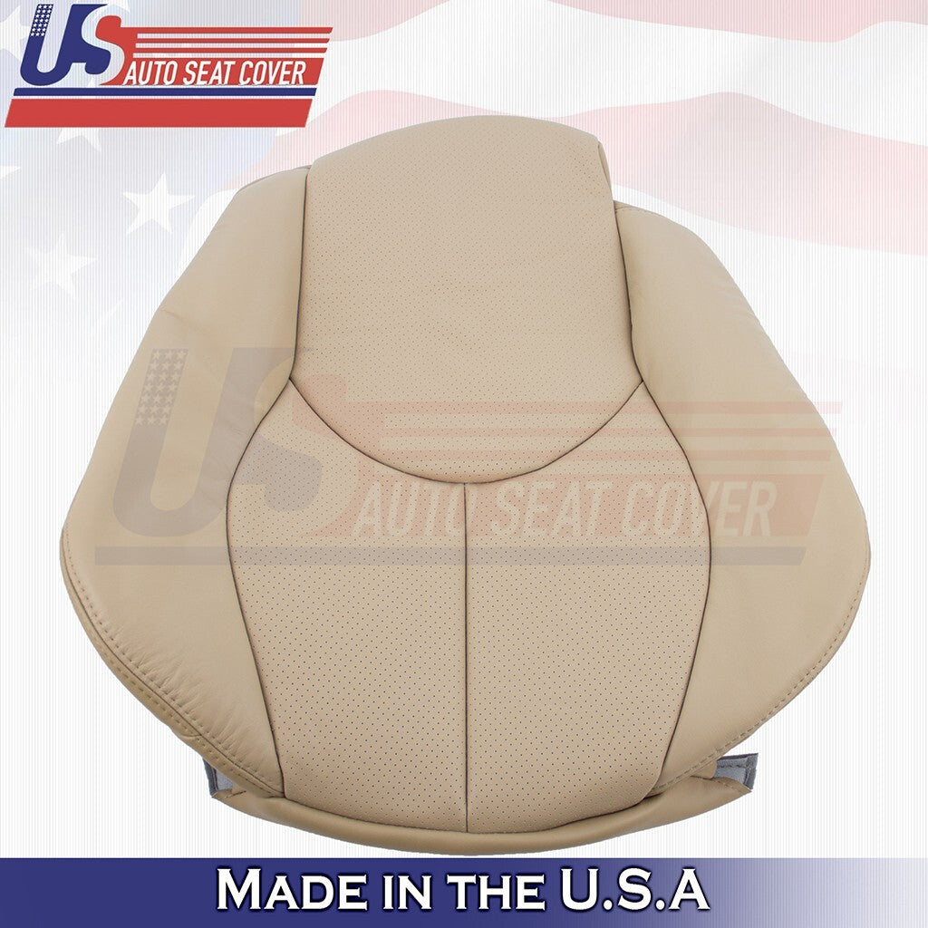1996 to 2002 For Mercedes Benz SL500 Driver Bottom & Top Perf Leather Cover Tan