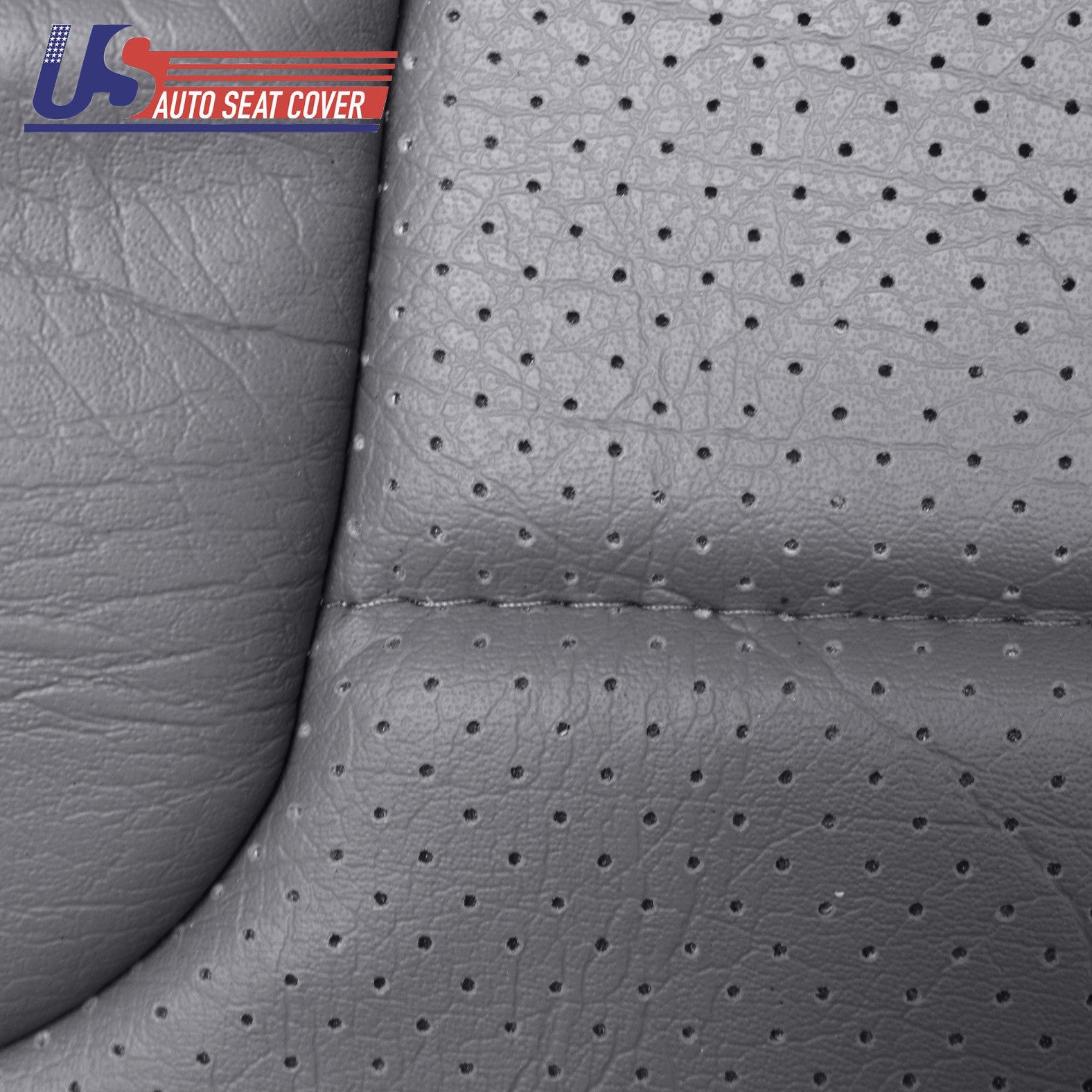 1992 1996 Ford Bronco Base Driver Passenger Bottom Seat Cover Perforated Dk.Gray