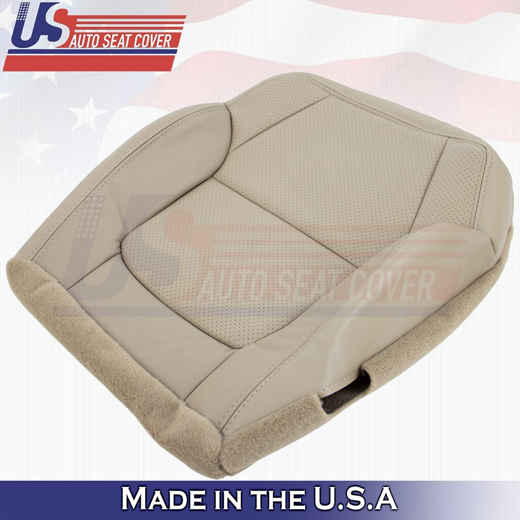2001 to 2003 For Acura CL TypeS Driver & Passenger Bottom Perf Leather Cover Tan
