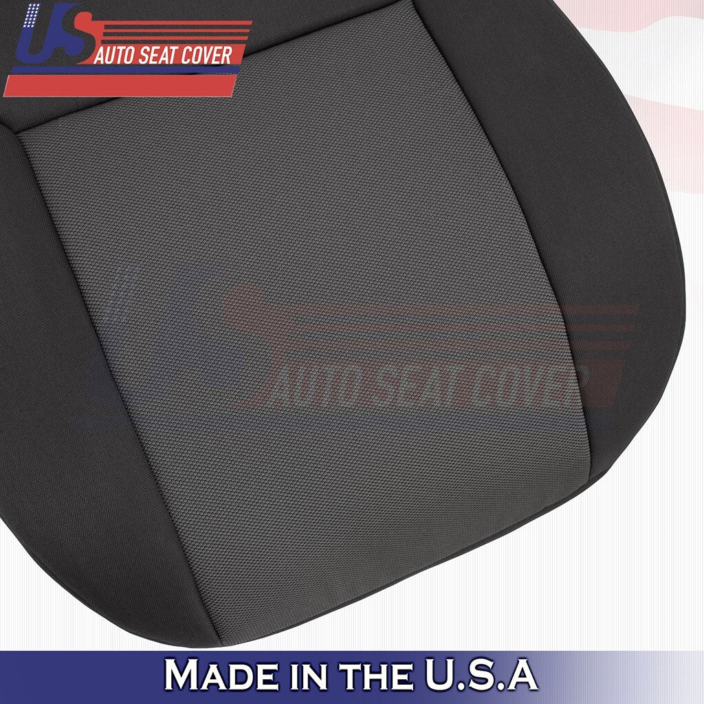 2015-2022 For Ram ProMaster City Driver Passenger Top & Bottom Cloth Cover Black